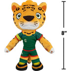 Jazwares FIFA® World Cup 2026 Mexico 8-Inch Plush - Official Zayu™ The Jaguar Mascot with Green Uniform, Soft Collectible Toy for Fans - Ages 3+