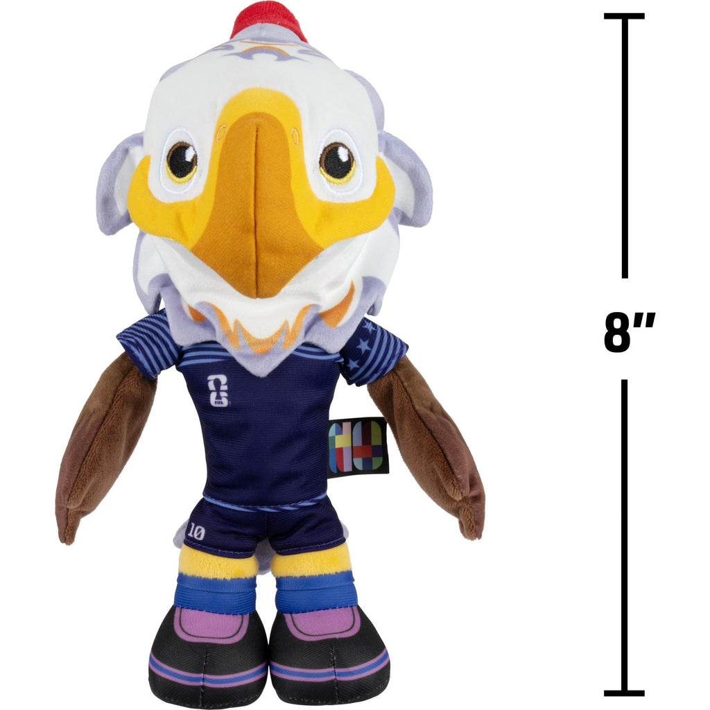 Jazwares FIFA® World Cup 2026 Mexico 8-Inch Plush - Official Zayu™ The Jaguar Mascot with Green Uniform, Soft Collectible Toy for Fans - Ages 3+