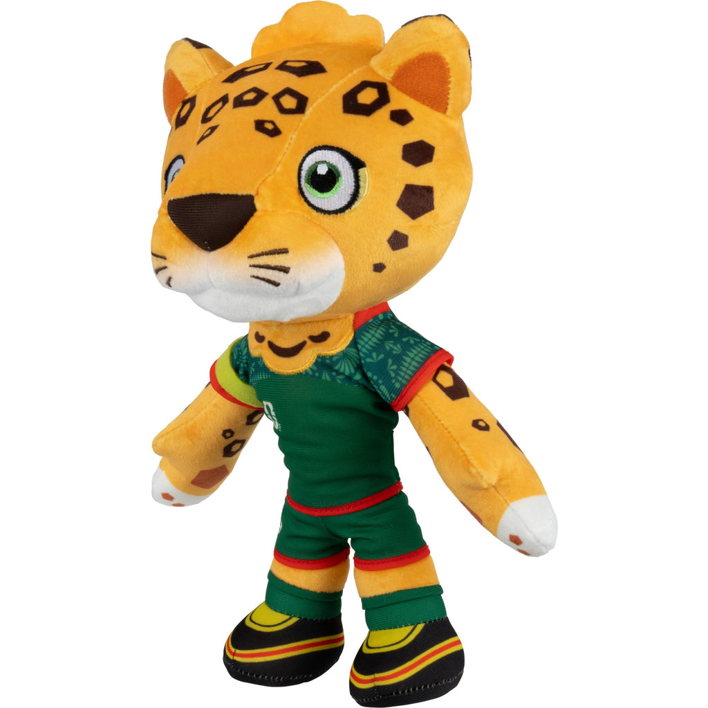 Jazwares FIFA® World Cup 2026 Mexico 8-Inch Plush - Official Zayu™ The Jaguar Mascot with Green Uniform, Soft Collectible Toy for Fans - Ages 3+