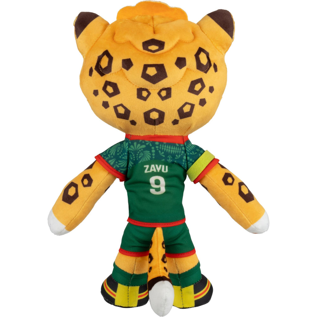 Jazwares FIFA® World Cup 2026 Mexico 8-Inch Plush - Official Zayu™ The Jaguar Mascot with Green Uniform, Soft Collectible Toy for Fans - Ages 3+