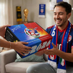 Exun Soccer Fan Gift Basket Set 2026 – 9 Piece Sports Accessories Bundle with Stainless Steel Tumbler, Towel, Keychain, Hat, Wristband & Metal Pin – Triple Nation Flag Design, World Soccer Lover Gift