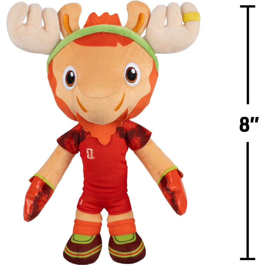 Jazwares FIFA® World Cup 2026 Mexico 8-Inch Plush - Official Zayu™ The Jaguar Mascot with Green Uniform, Soft Collectible Toy for Fans - Ages 3+